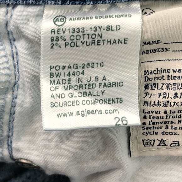 Adriano Goldschmied Jeans The Stilt Roll-Up Sz 26 - Picture 8 of 8